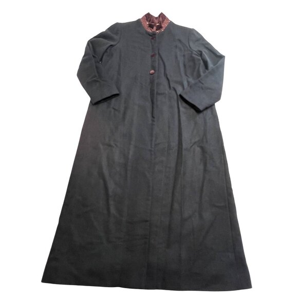 VELVART Abrigo Komodo II Longline Coat in Navy Blue